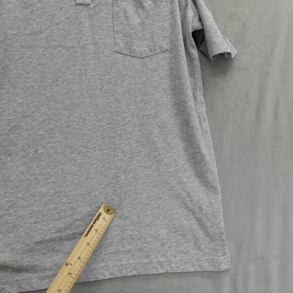 Travis Mathew Polo Golf Shirt Mens Med Gray Casual Everyday Sports Summer Pocket - Picture 5 of 10